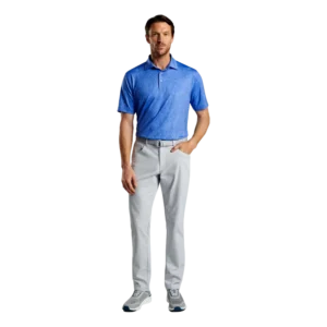 Geo Paisley Performance Jersey Polo