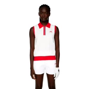 Clarisse Knit Sleeveless Polo Shirt
