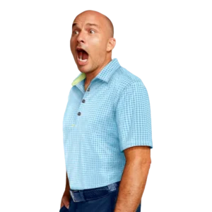 Tiny Check Golf Polo