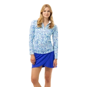 Solcool Island Paisley Quarter Zip Pull Over
