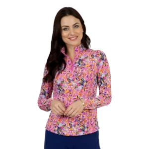 Marissa Paisley Quarter Zip Pull Over