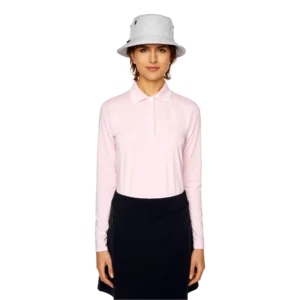 Button Placket Long Sleeve Polo Shirt