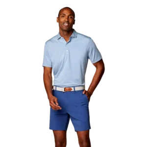 Lyndon Striped Jersey Performance Polo