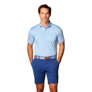 Astrid Striped Jersey Performance Polo