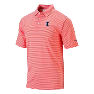 Illinois Club Invite Stripe Polo